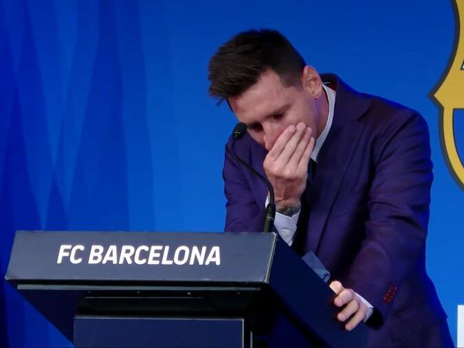 Lionel Messi en conferencia de prensa