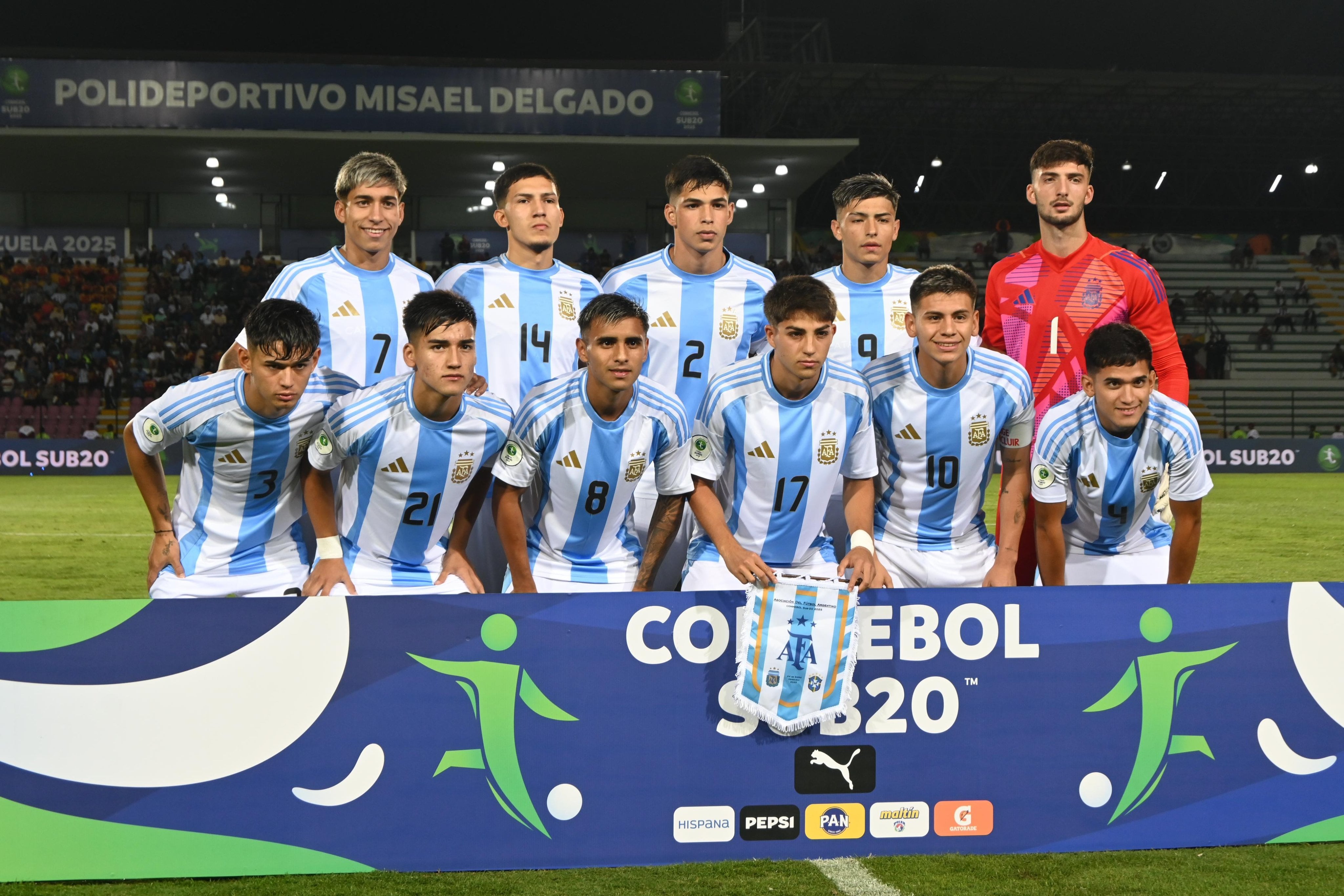 El histórico once inicial de la Selección Argentina Sub 20 /Foto: AFA