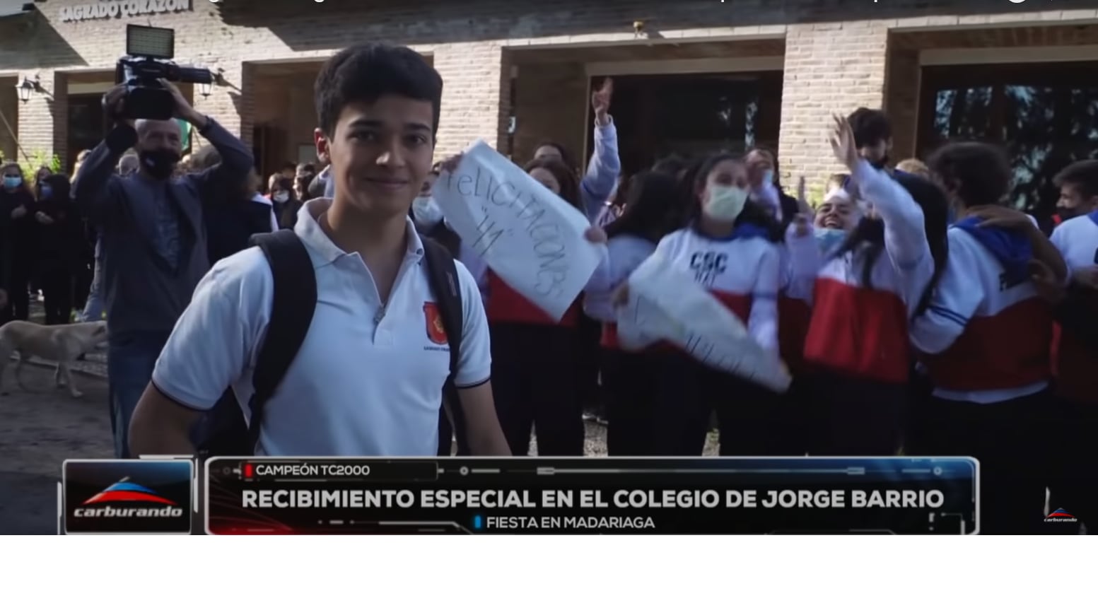 TC2000: Jorge Barrio y un recibimiento especial en su colegio