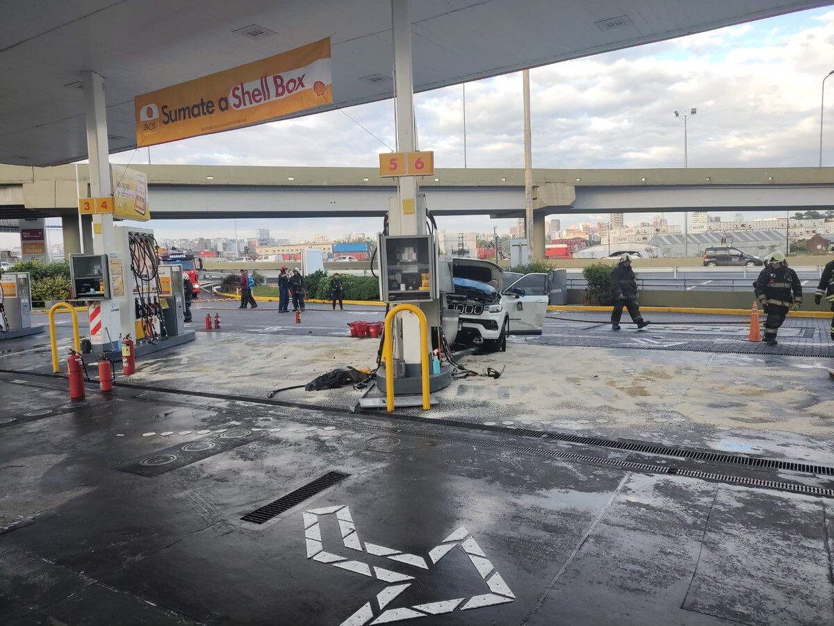 Las imágenes del accidente que protagonizó Tiago Palacios. Foto: Olé.