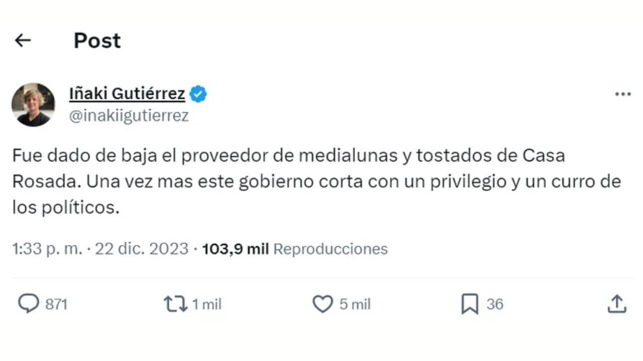 Dieron de baja al proveedor y ya no habrá más medialunas ni tostados para desayunar.