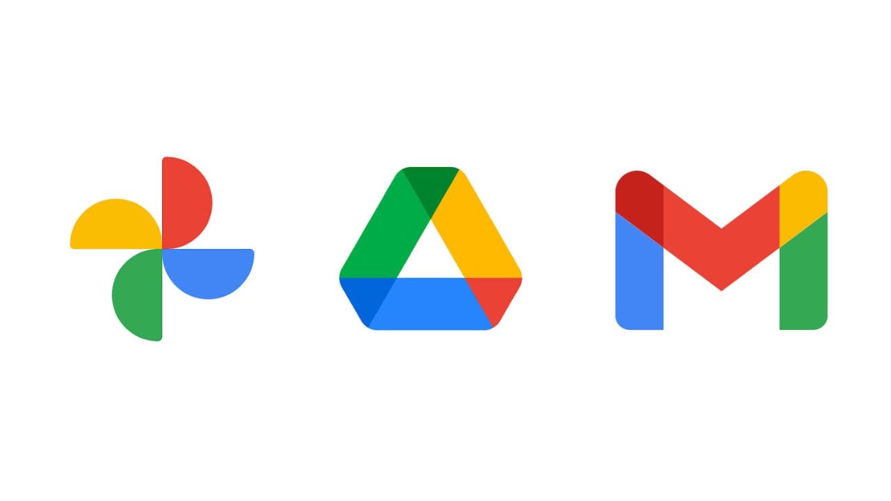 Google Fotos, Google Drive y Gmail.