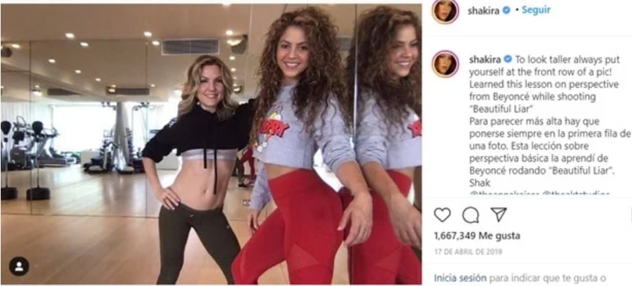 Shakira y su truco para verse más alta - 