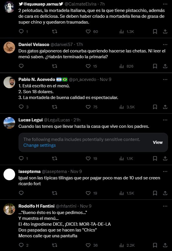 Los comentarios de X ante el posteo del tapeo. Foto Captura: X / @Bobmacoy