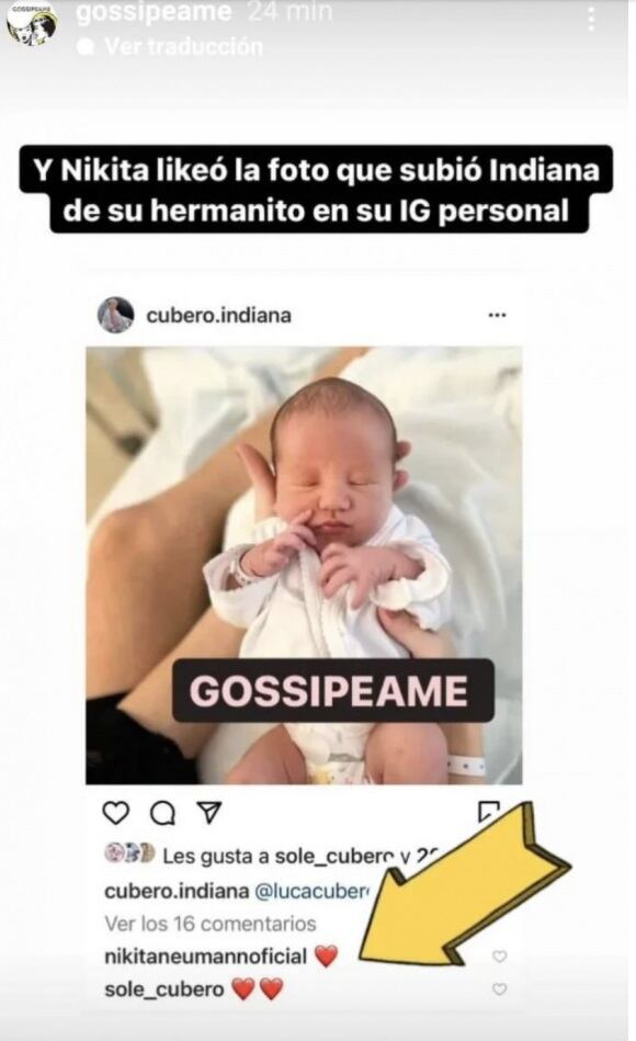 Nicole Neumann tuvo un inesperado gesto con Luca, el hijo de Fabián Cubero y Mica Viciconte.