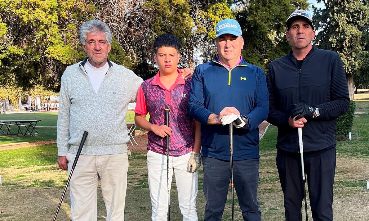 Riveros, Murad, Sánchez y Cabrerizo, brillaron en el Golf Club Andino. / Gentileza.