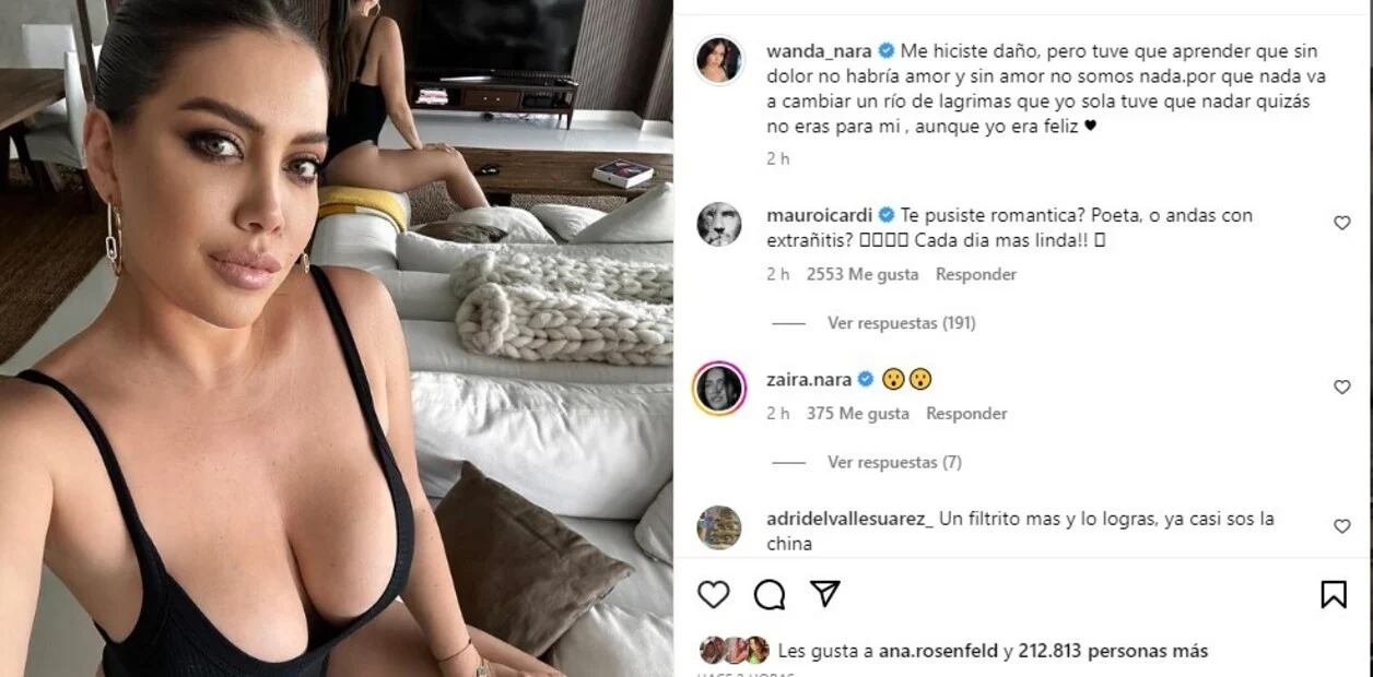 Wanda Nara sorprendió con su posteó