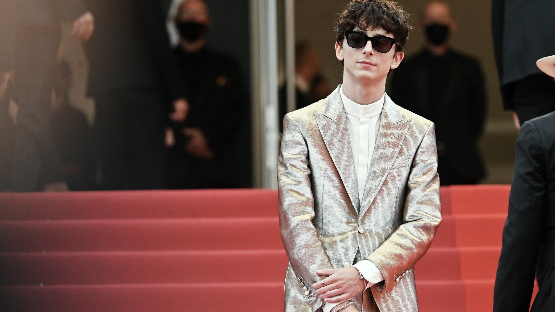 Timothée Chalamet deslumbró con un look de Tom Ford. Foto: Stephane Cardinale - Corbis / Getty Images