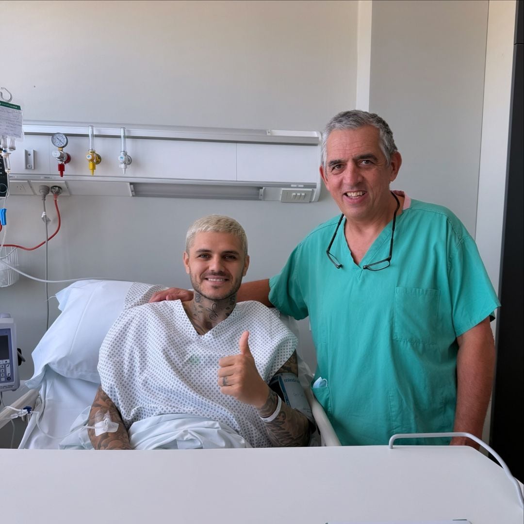 Mauro Icardi fue operado por su lesión de rodilla.