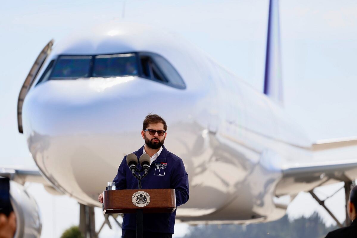 El presidente chileno Gabriel Boric anunció el nuevo aeropuerto de Concón con vuelos comerciales, incluyendo a Mendoza como destino (Gentileza)