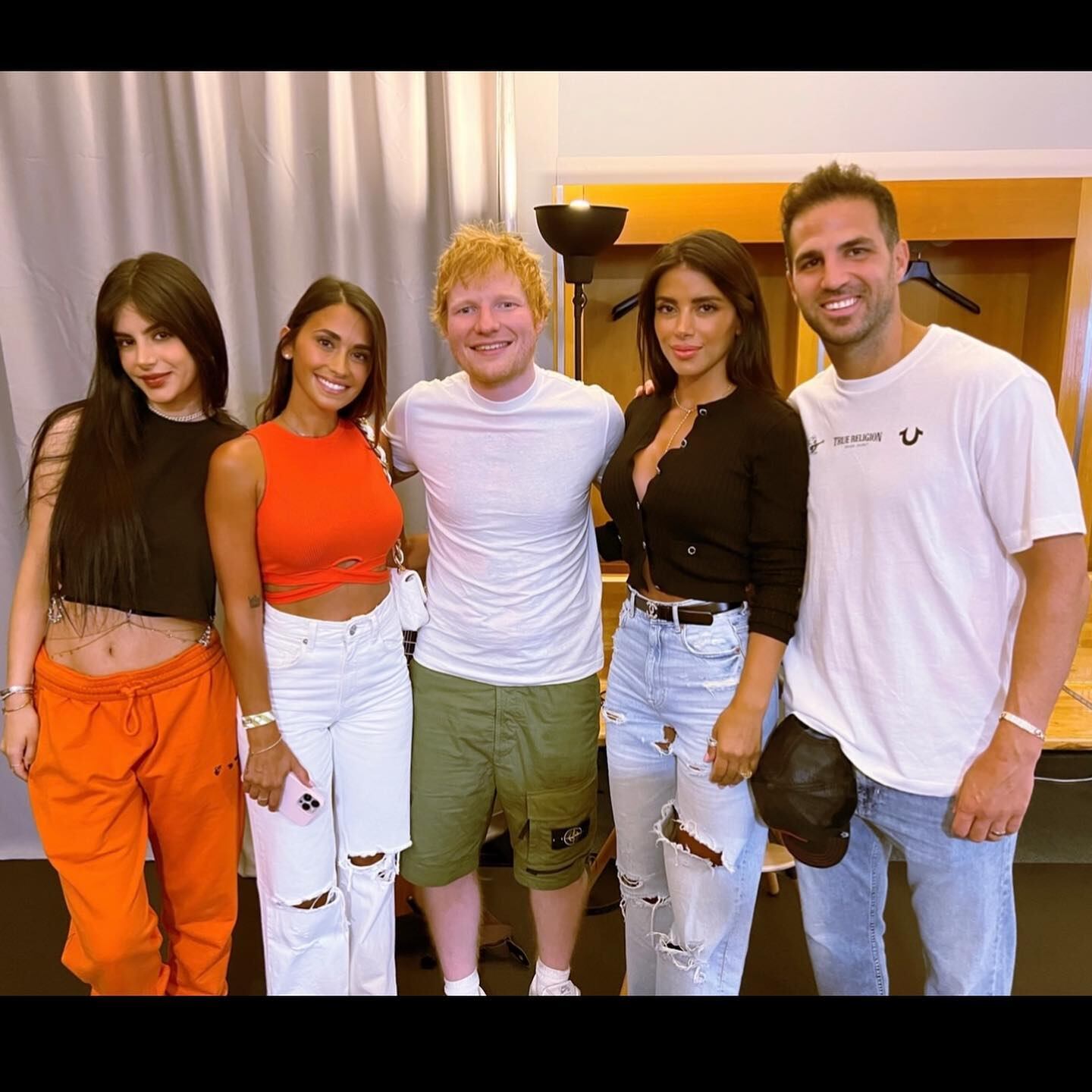 Antonela Roccuzzo se sacó la foto con Ed Sheeran que tanto quería