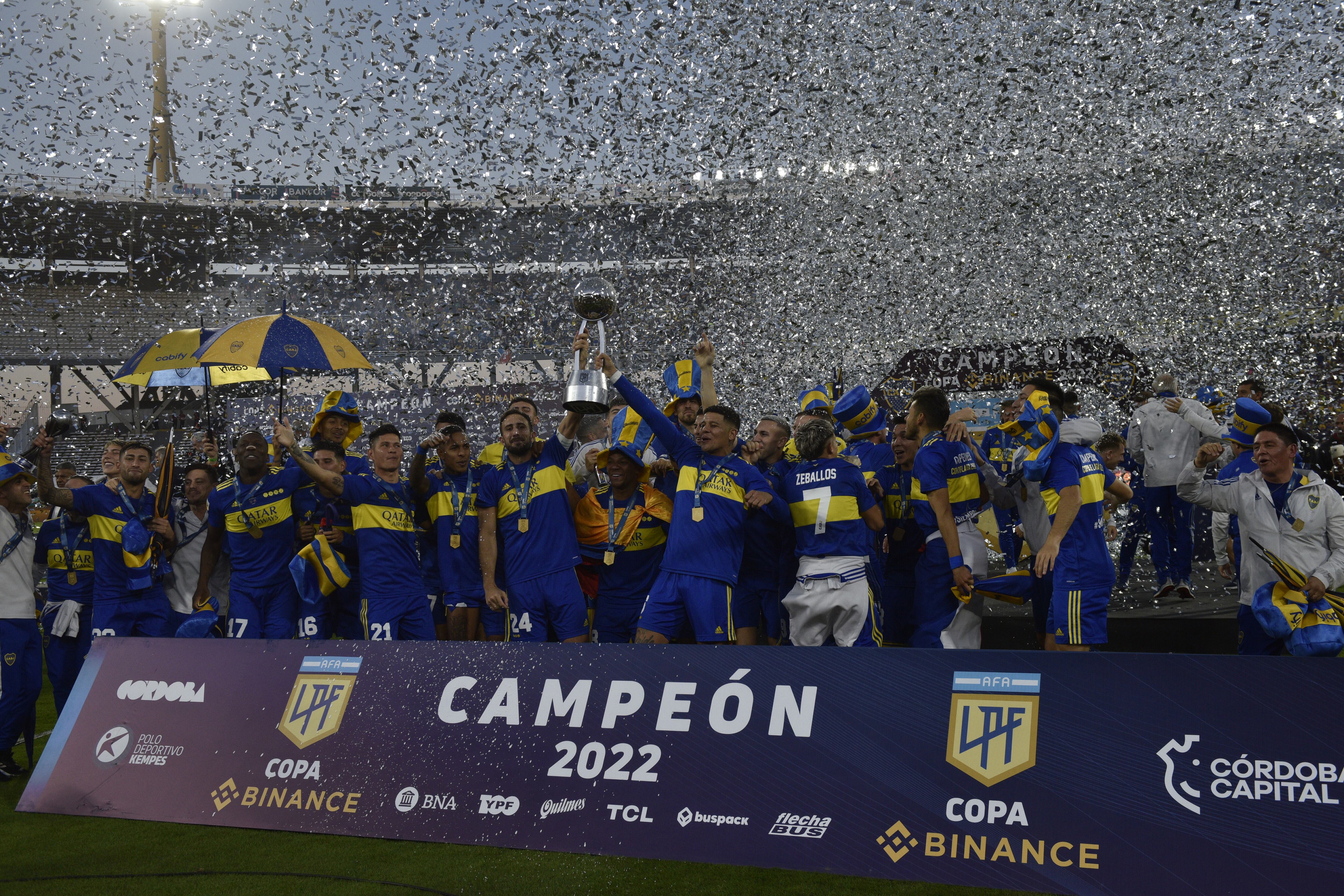 Boca se quedó con la Copa de la Liga Profesional disputada en el estadio Mario Alberto Kempes de Córdoba. (Ramiro Pereyra / La Voz)