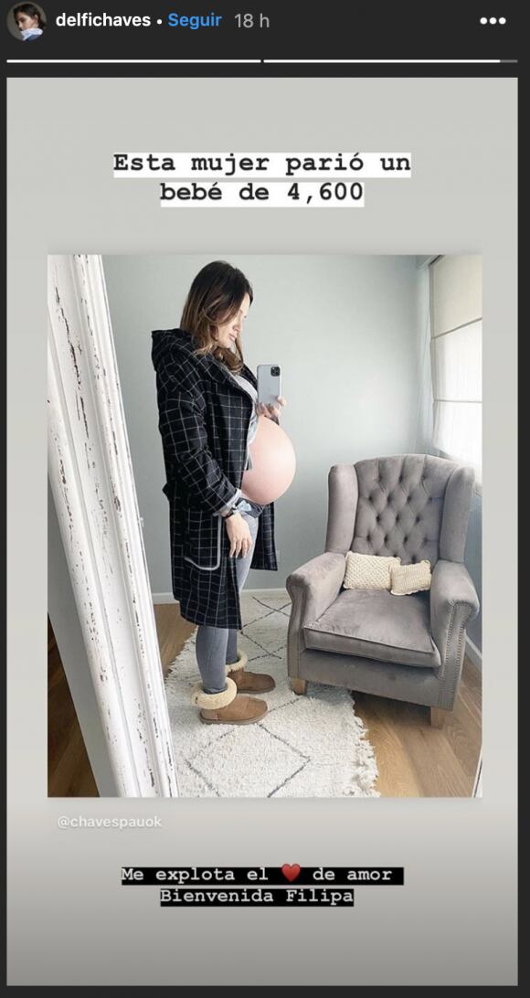 Delfi se mostró orgullosa de su hermana.