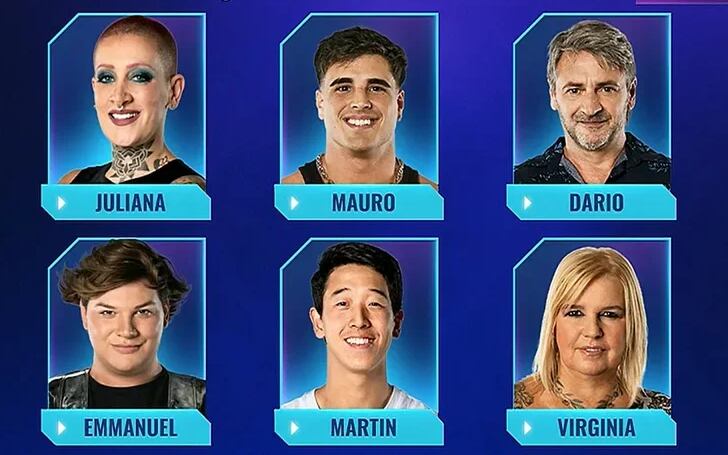 Los nominados de Gran Hermano