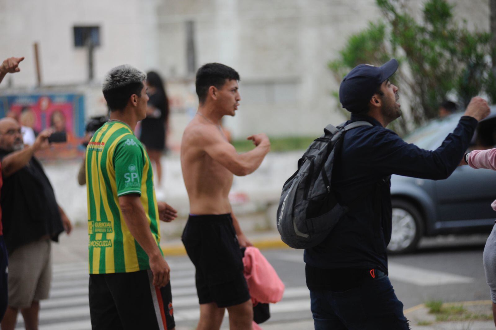 Hubo incidentes en Santa Teresita durante la marcha por pedido de Justicia por el crimen de Tomás Tello. Foto: Federico Lopez Claro