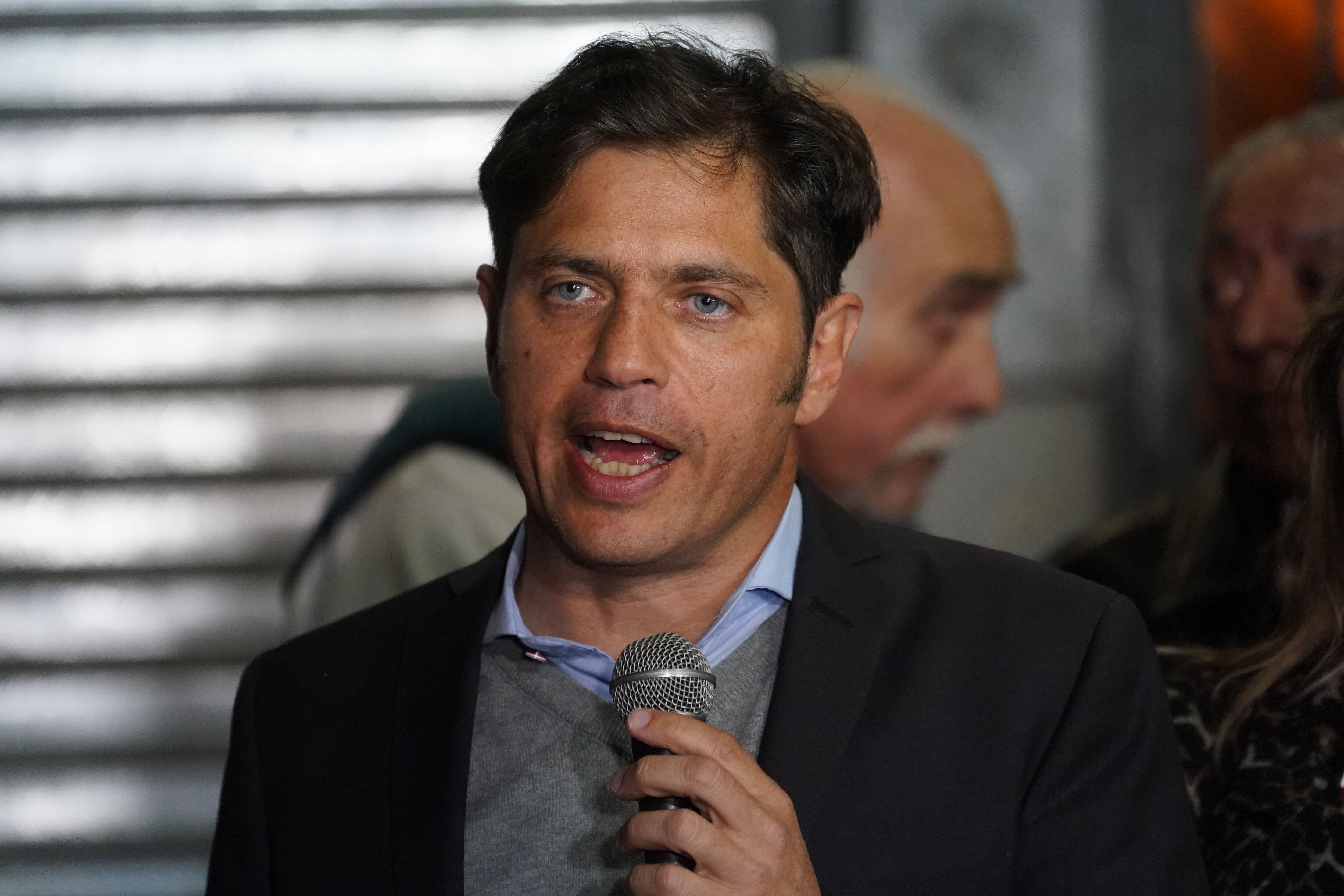 Axel Kicillof en la reunión del PJ. / Foto: Clarín