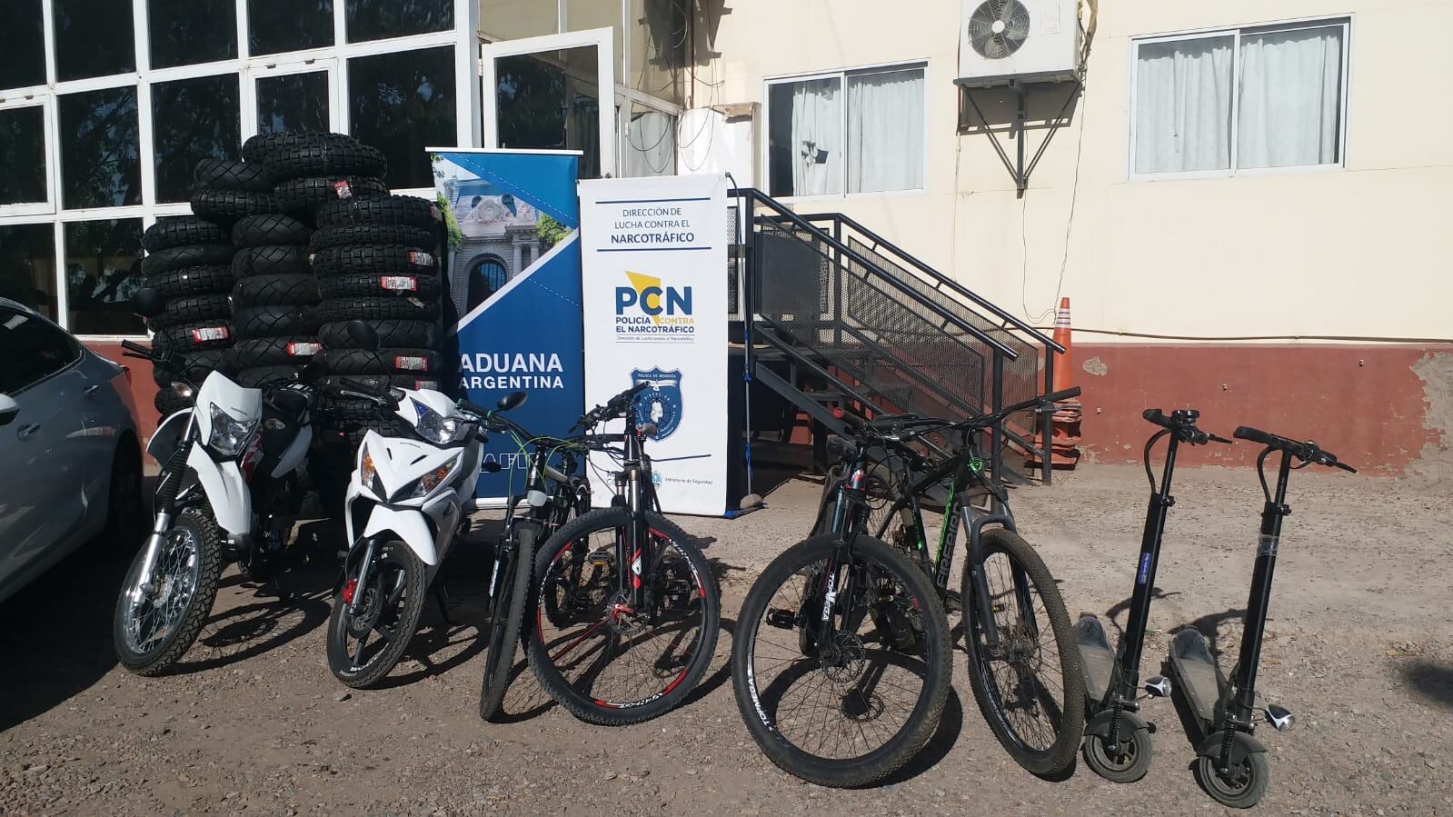 motos, bicicletas y monopatines secuestrados en Guaymallén.