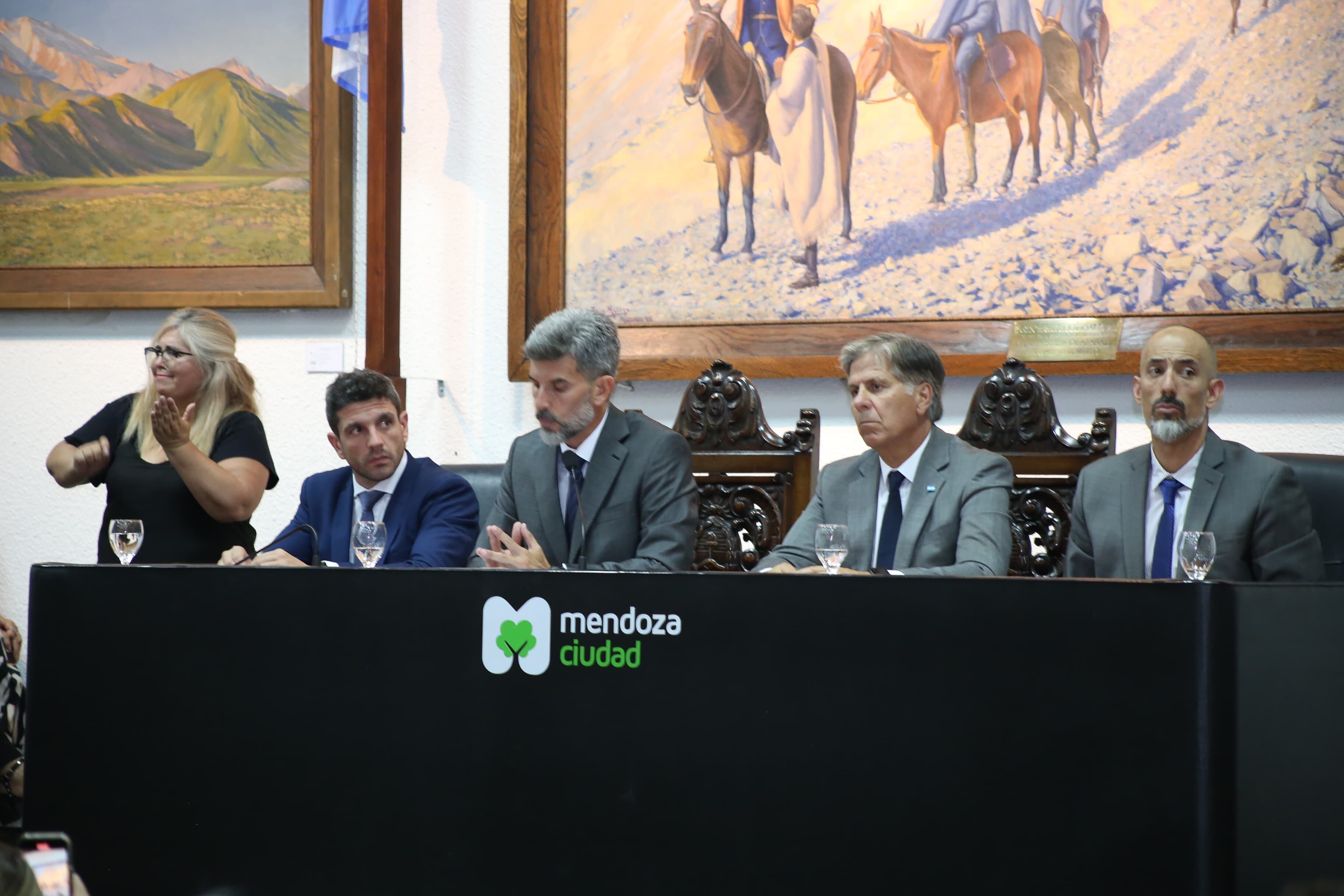 Ulpiano Suárez, intendente de la Capital en la apertura de Sesiones Ordinarias del HCD. Ciudad de Mendoza. Foto: Prensa Municipalidad de la Ciudad de Mendoza.