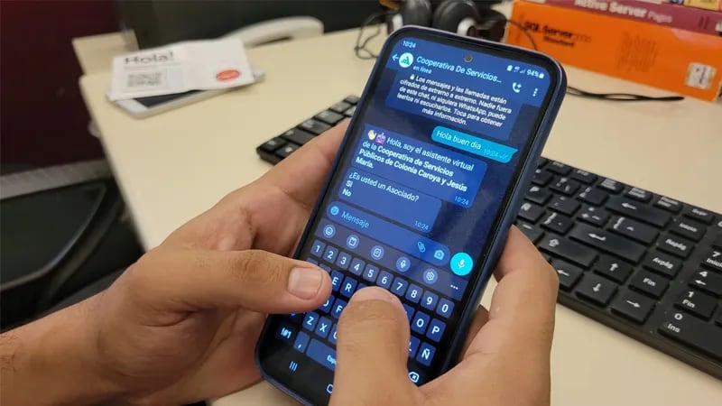Colonia Caroya. Un asistente virtual para brindar información a los asociados de la Cooperativa de Servicios Públicos. (Cooperativa de Servicios Públicos de Colonia Caroya)