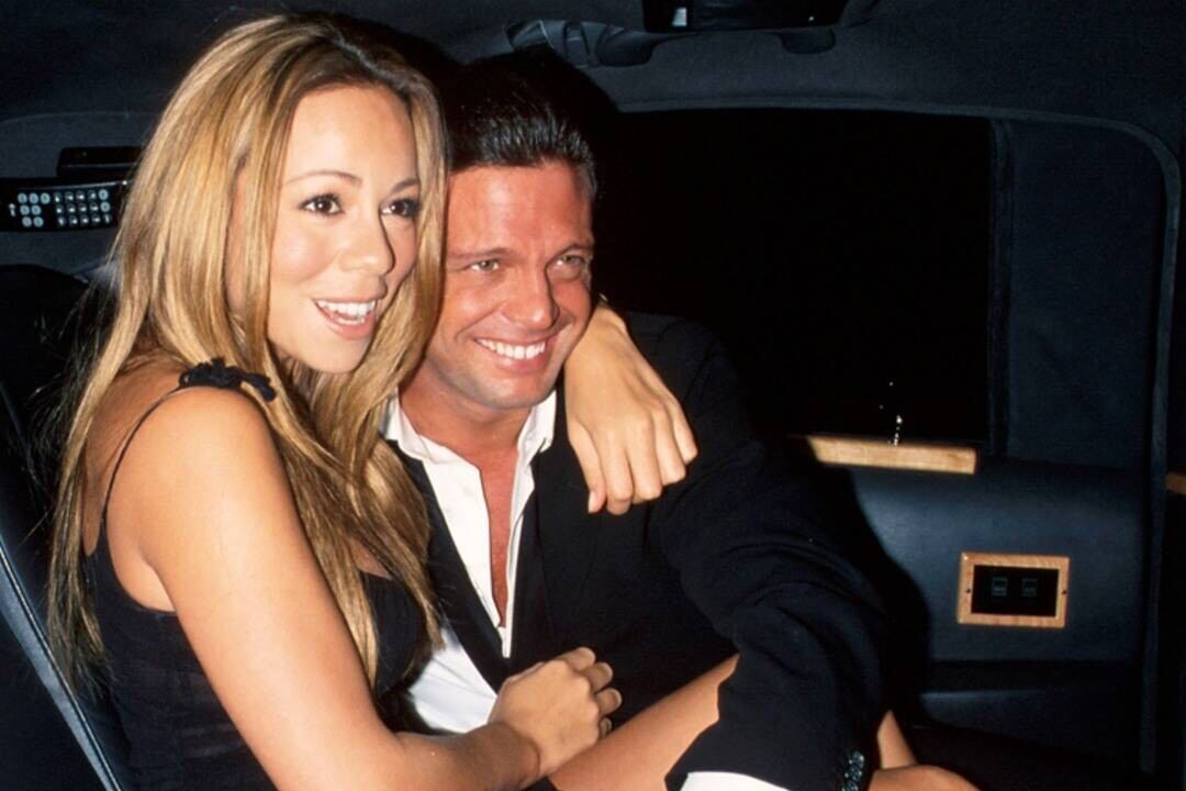 Mariah Carey y Luis Miguel, mimos en limo. (Clarín/ Archivo)