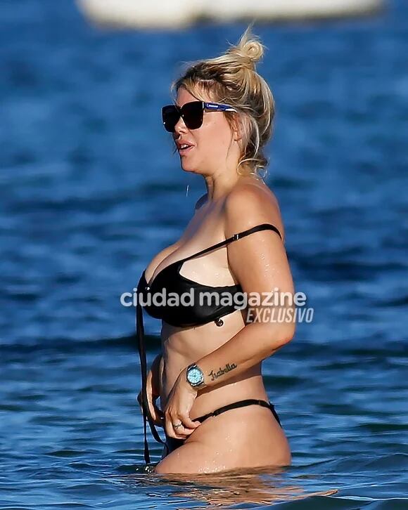 Wanda Nara disfruta del mar de Ibiza y sus fotos sin retoques se hicieron virales