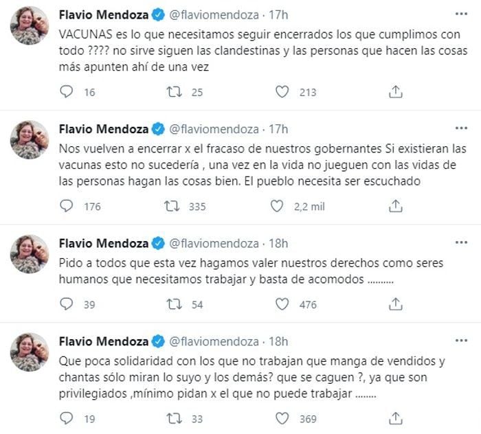 Redes de Flavio Mendoza