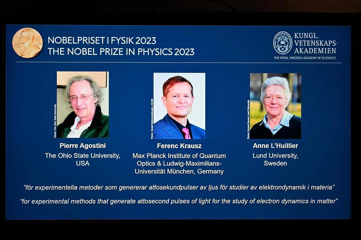 Nobel de Física para Pierre Agostini, Ferenc Krausz y Anne L’Huillier (Gentileza)