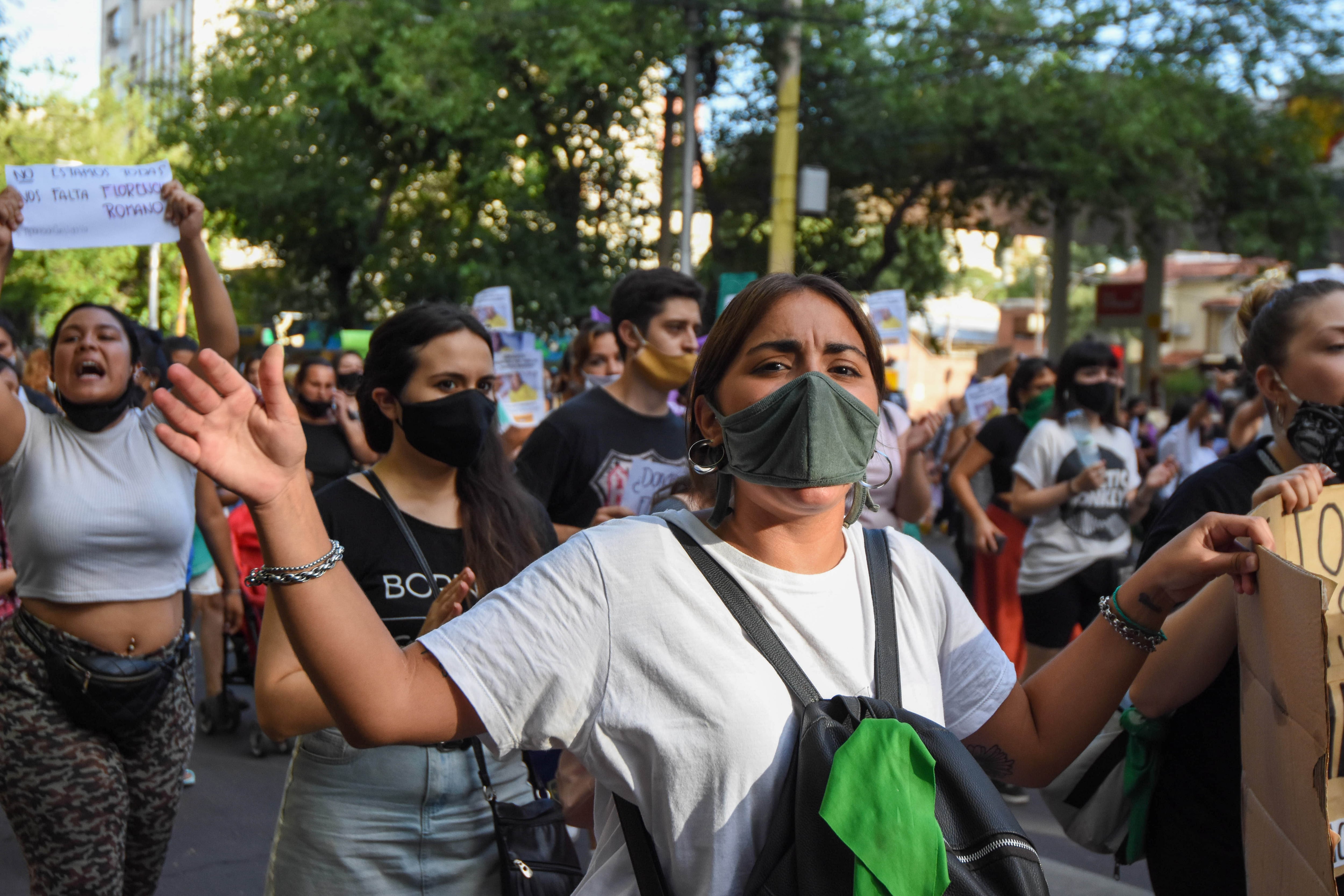 Cientos marcharon por la aparición con vida de Florencia Romano.