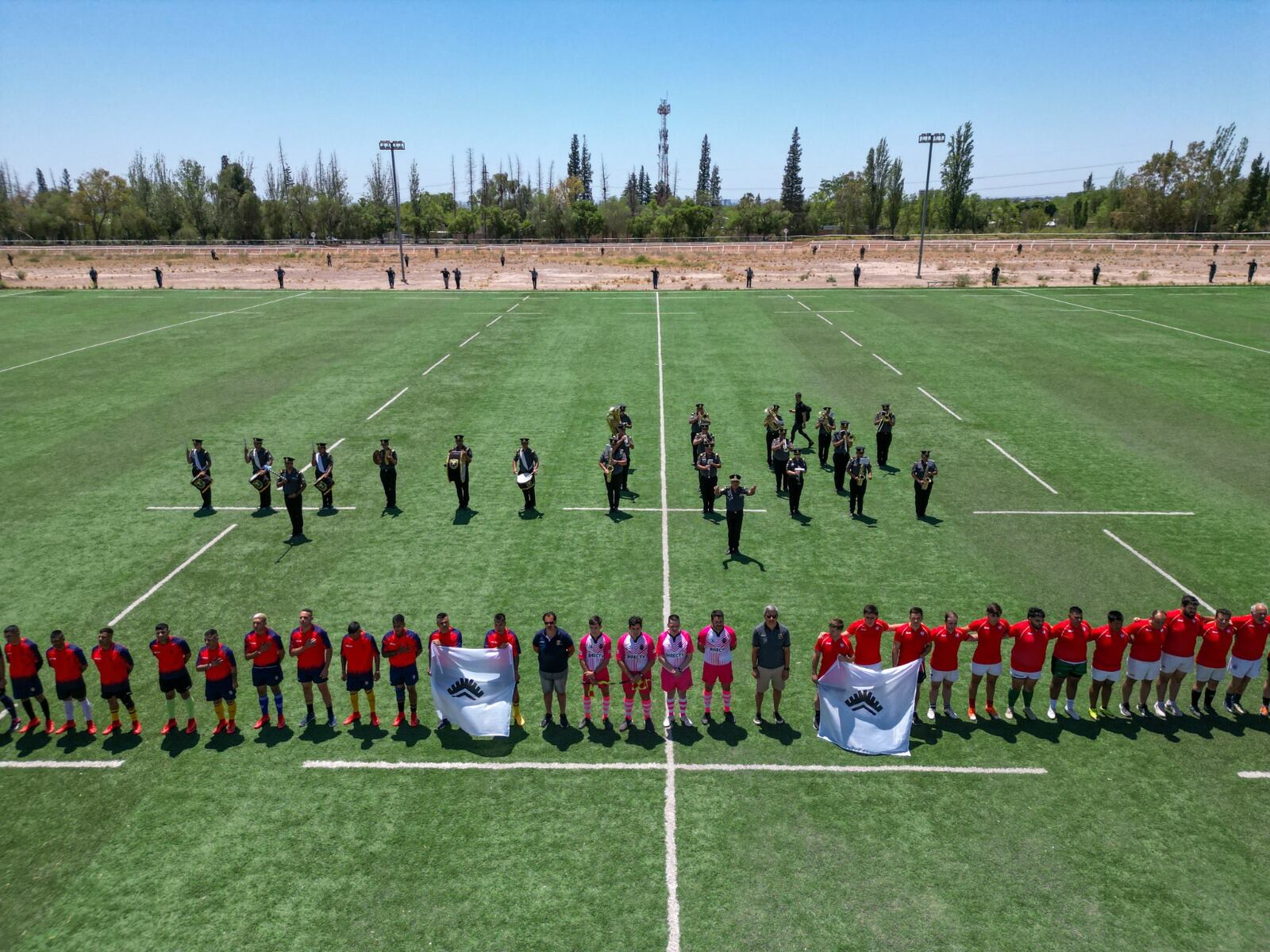 Se jugó el primer partido extramuros de Rugby. Exito total. / Gentileza.