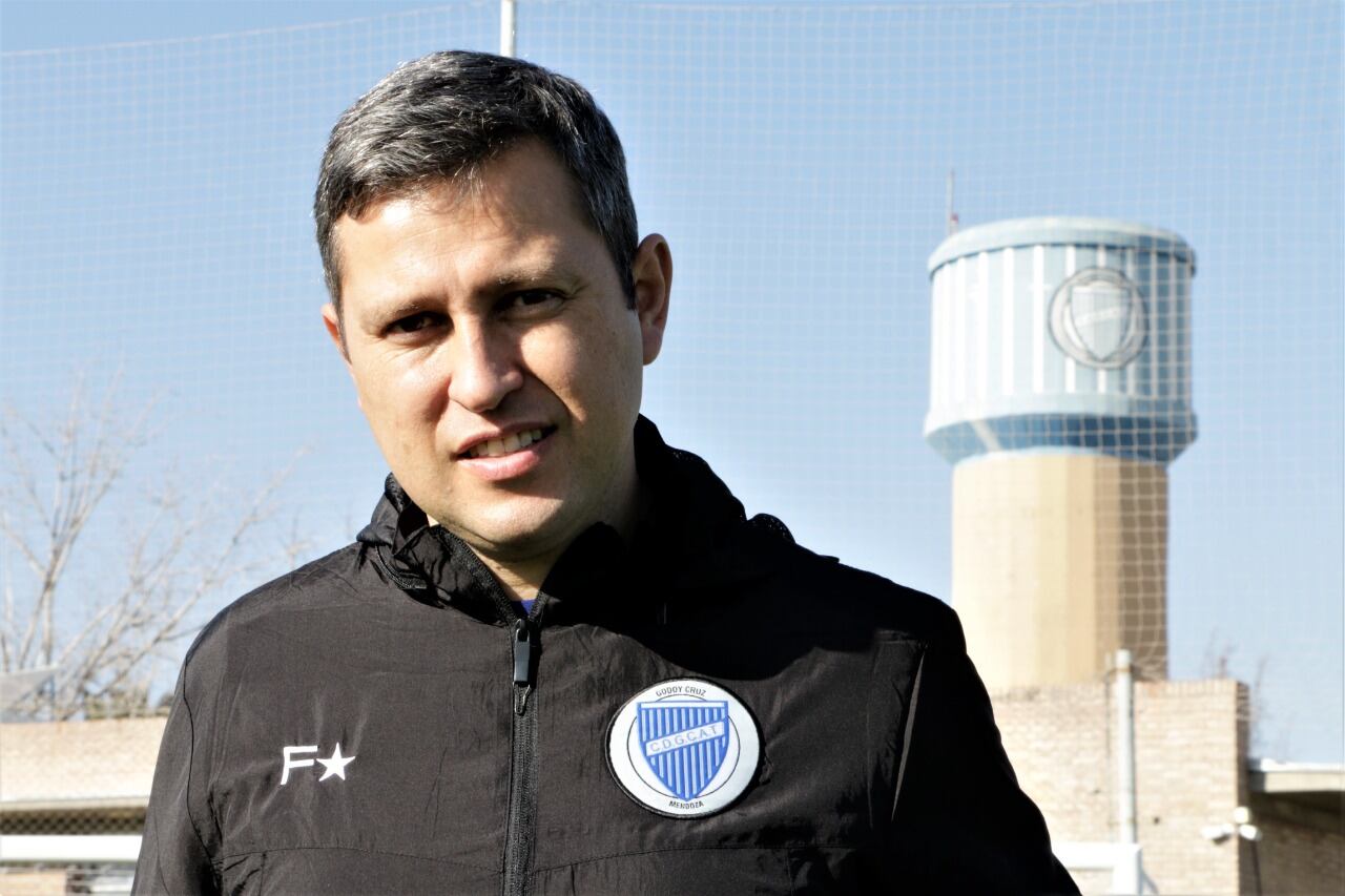 El entrenador cordobés Diego Flores asumió en Godoy Cruz de Mendoza. Debuta este domingo ante Gimnasia LP. (Prensa Godoy Cruz).