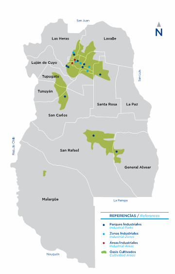 Zonas y Parques Industriales de Mendoza