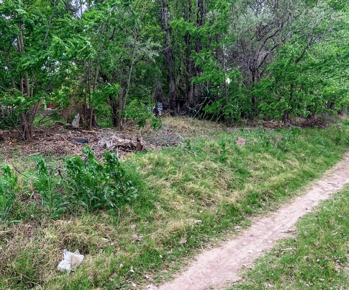 Cercanías al lugar donde hallaron el cadáver de Tapia. Foto: Diario San Rafael