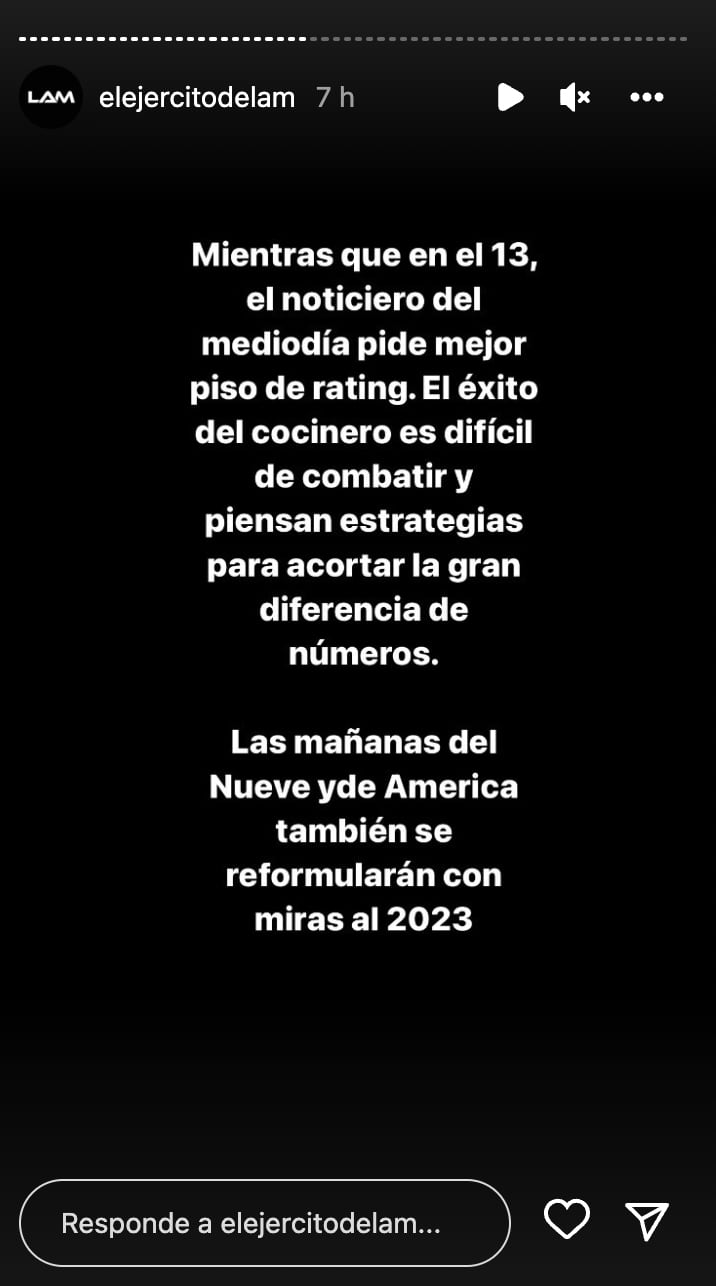 Las historias de LAM en donde cuentan la situación de Georgina Barbarossa en su propio programa.