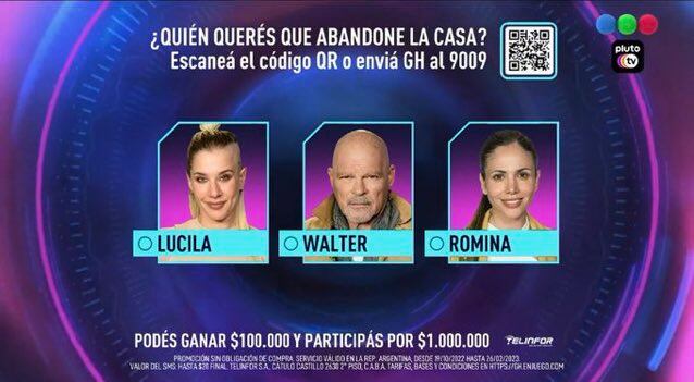 Los tres nominados de Gran Hermano