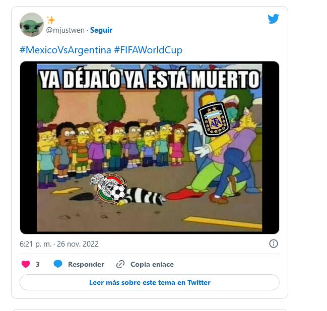 Las redes se llenaron de memes luego del triunfo de Argentina.