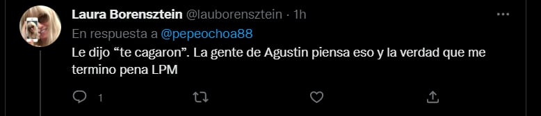 Qué le dijeron a Agustín al oído en la salida de la casa