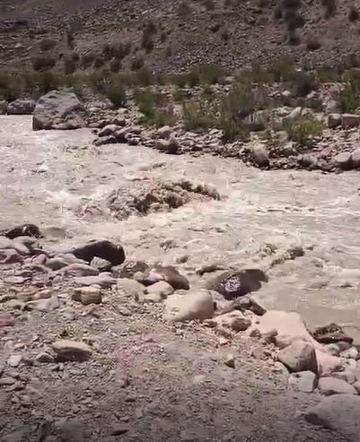 Evacuaron a 14 andinistas que estaban varados en el Aconcagua y luego de la formación de nuevas lagunas. Foto: Subsecretaría de Ambiente de Mendoza