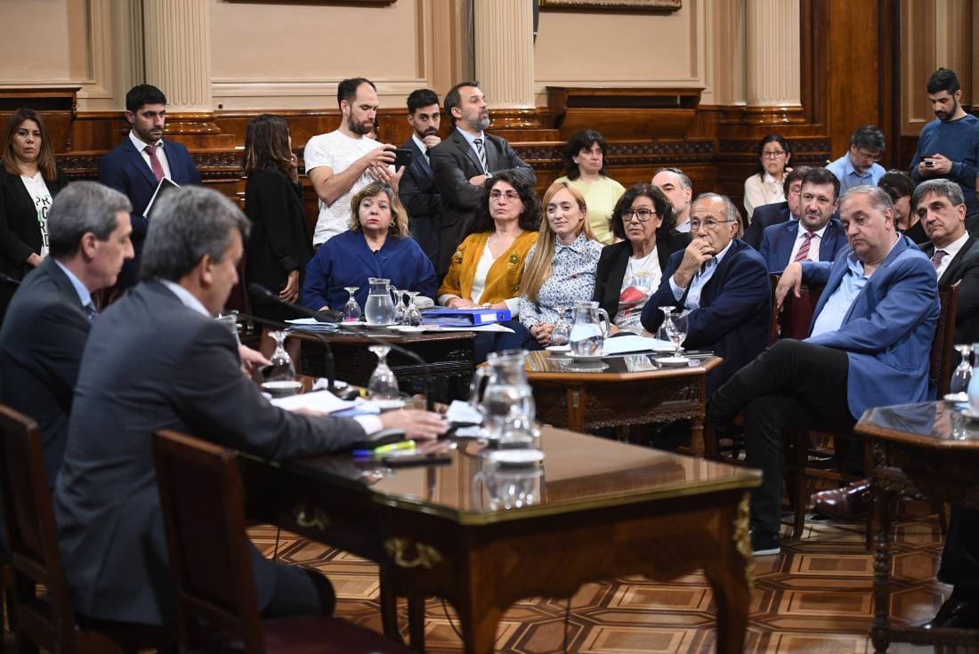 El Frente de Todos consiguió firmar dictamen del Presupuesto sin Juntos por el Cambio (Foto: Comunicación Senado)