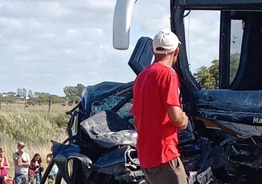 Choque en la ruta 11 - Gentileza El Día