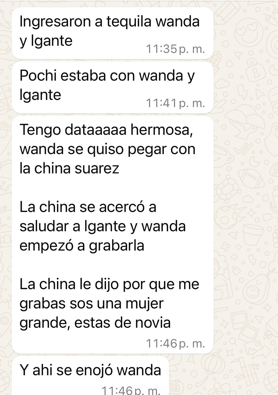 Escandaloso encuentro entre Wanda, L-Gante, la China y Mauro Icardi.