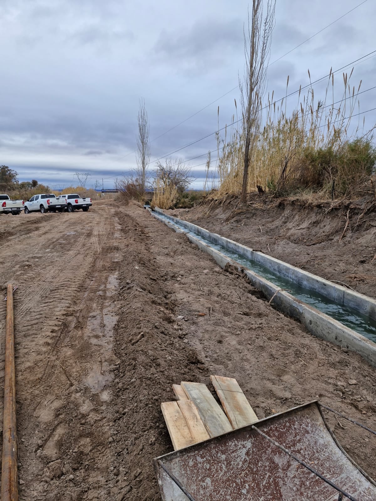 El Superintendente de Irrigación recorrió obras en el este mendocino