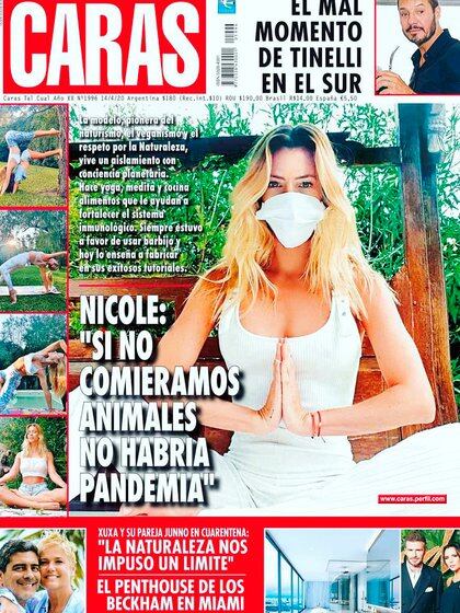 La tapa en la que Nicole habló del coronavirus.