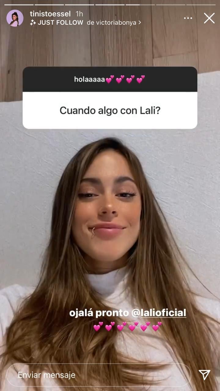 La historia que Tini subió para Lali.