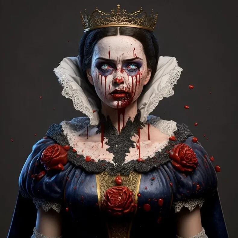 Así se verían las princesas de Disney si fueran zombies