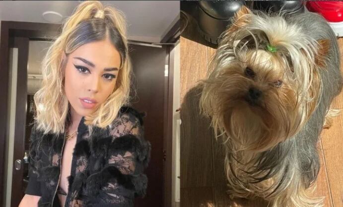 Danna Paola lookeó a su perra como ella.