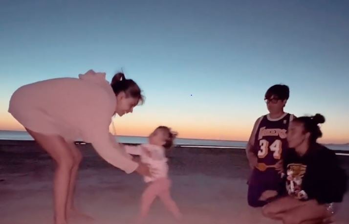 La hija de Fernando Burlando protagonizó una linda escena.