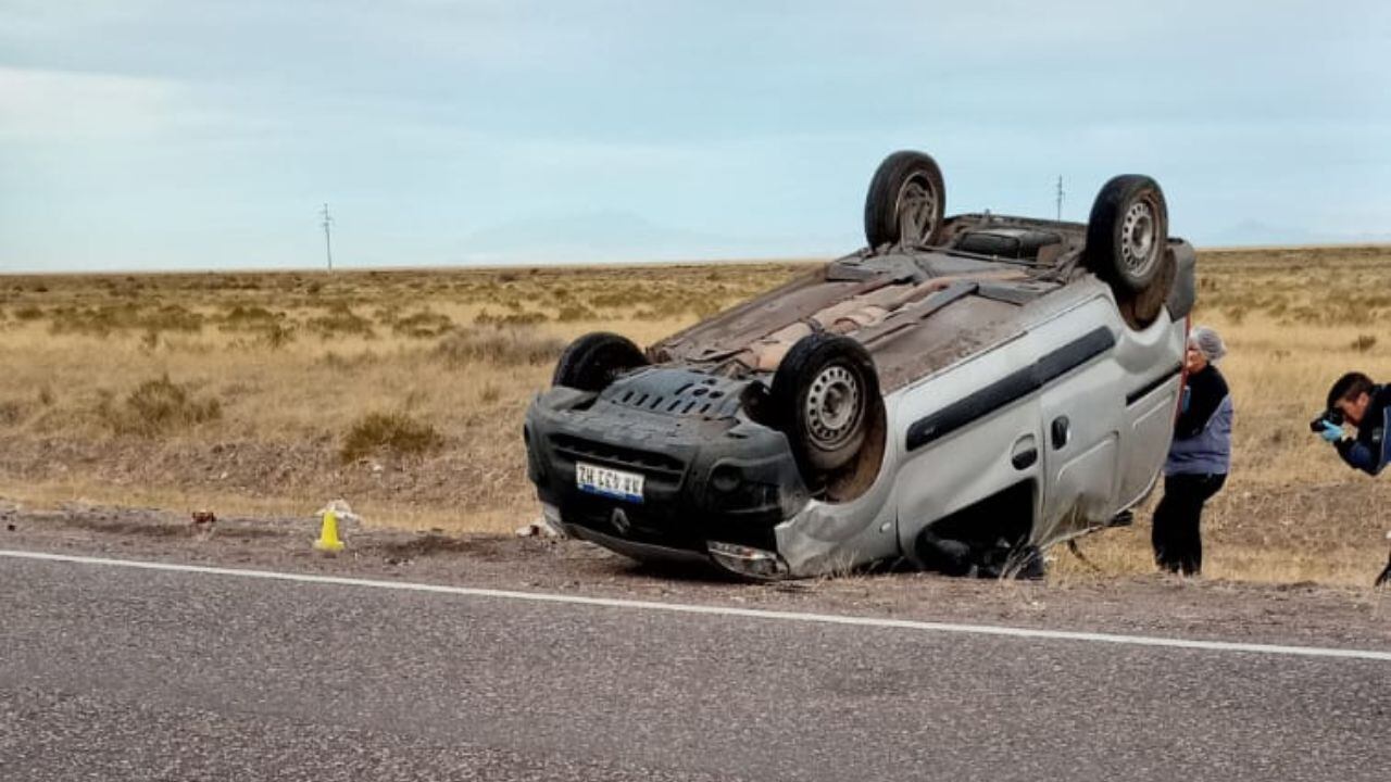 Malargüe: Trágico vuelco dejó un fallecido en la Ruta Nacional 144