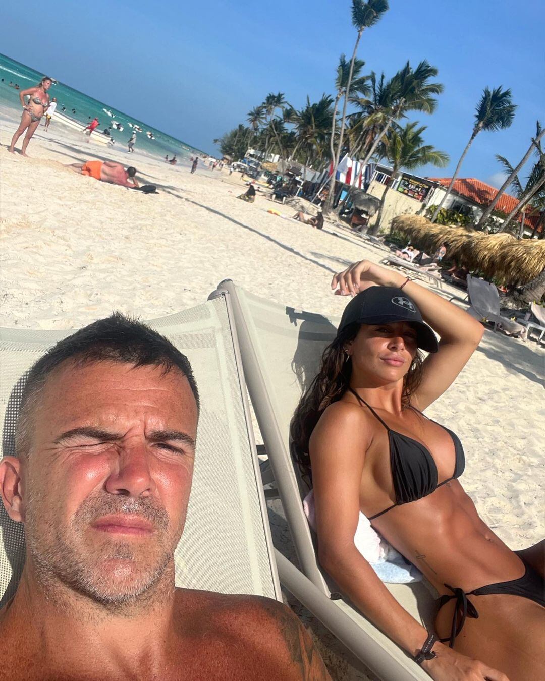 Sol Pérez y Guido en Punta Cana