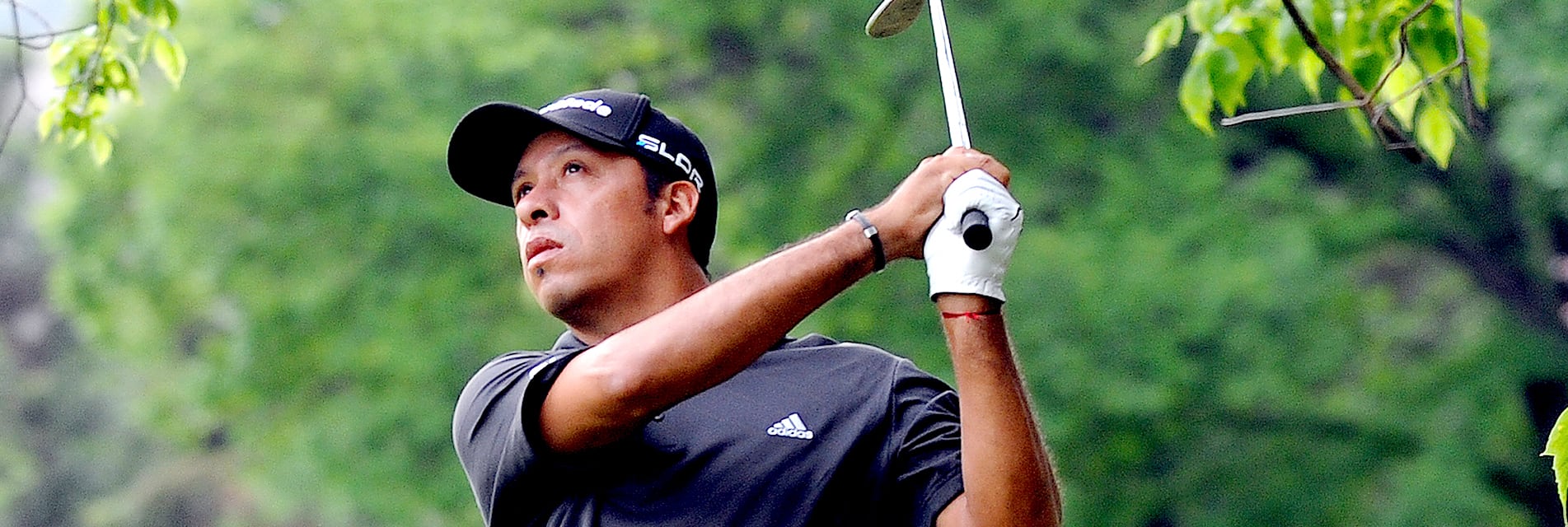 "Tati" Carballo jugando en Los Leones Golf Club, en el Abierto de Chile, en Noviembre de 2013. Foto de Enrique Berardi/PGA TOUR