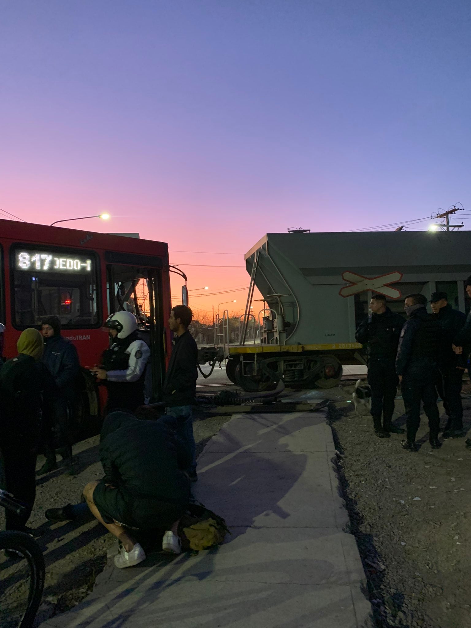 El accidente ocurrió a las 07:36. Foto: Gentileza Mailen Sánchez.